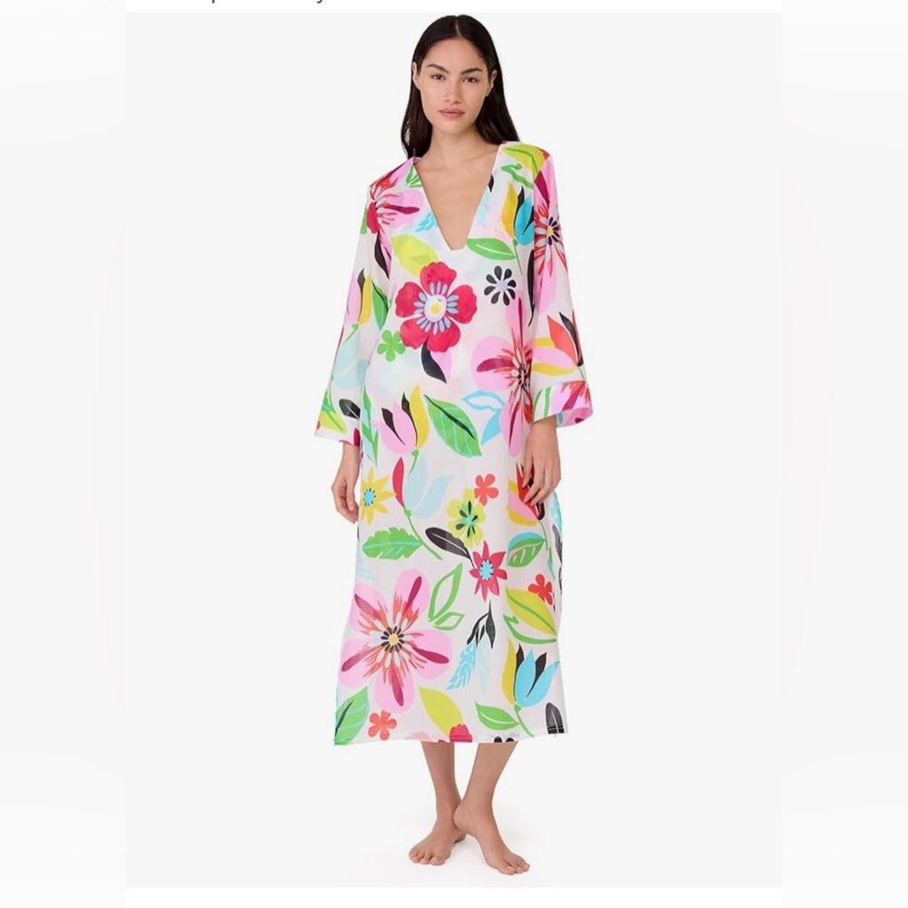 Kate Spade Safari Floral Swim Cover NWT